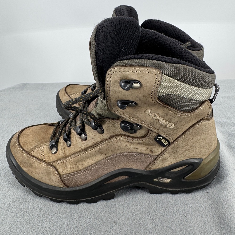 Lowa Renegade GTX Mid W Wide Hiking Boots Womens 8 Brown Gore-Tex 320968 0925